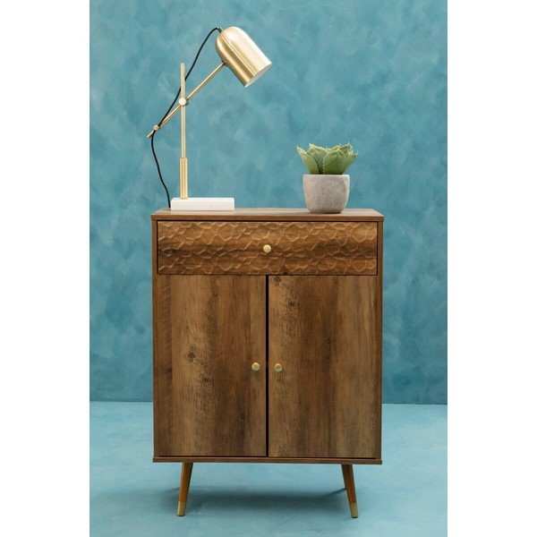Sötét natúr színű komód 70x94x35 cm Frida – Premier Housewares-image-3