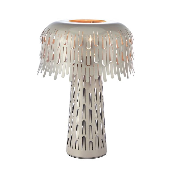 Szürkésbézs asztali lámpa fém búrával (magasság 38 cm) Verbera – Markslöjd