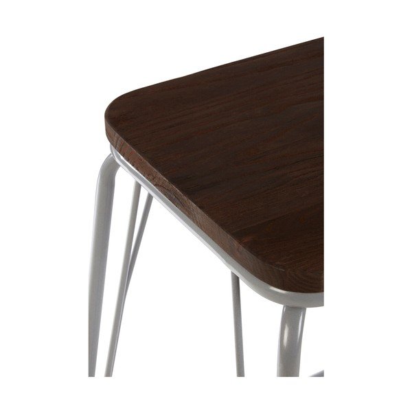 Szürke-sötét natúr színű szilfa ülőke District – Premier Housewares-image-2
