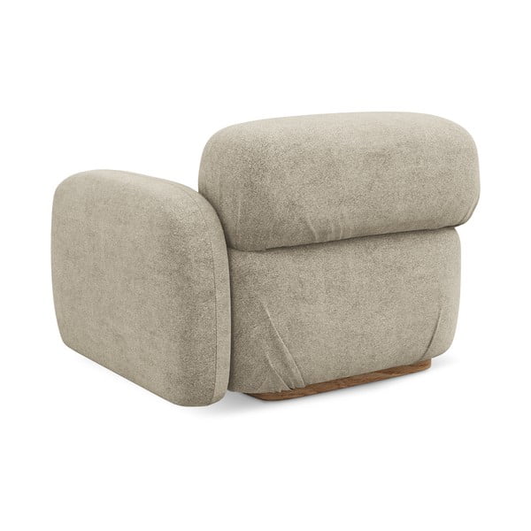 Bézs buklé kanapé modul (jobb oldali) Ailani – Makamii-image-2