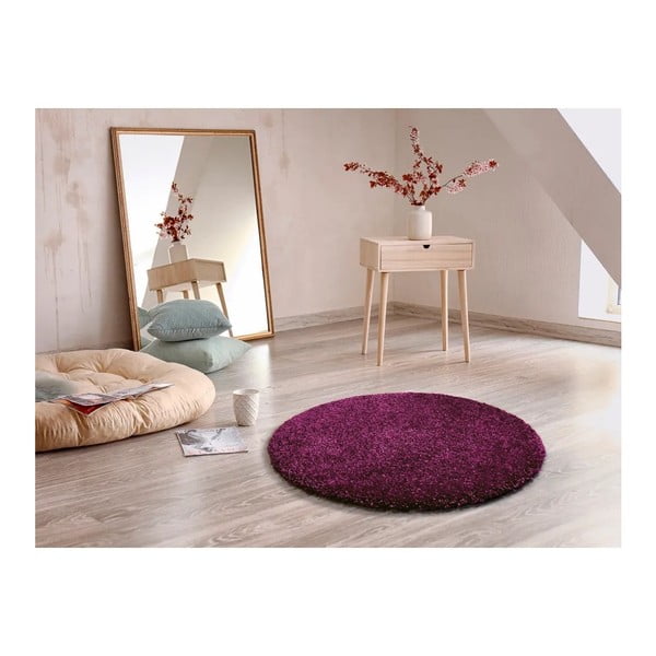 Aqua Liso lila szőnyeg, ø 100 cm - Universal-image-1