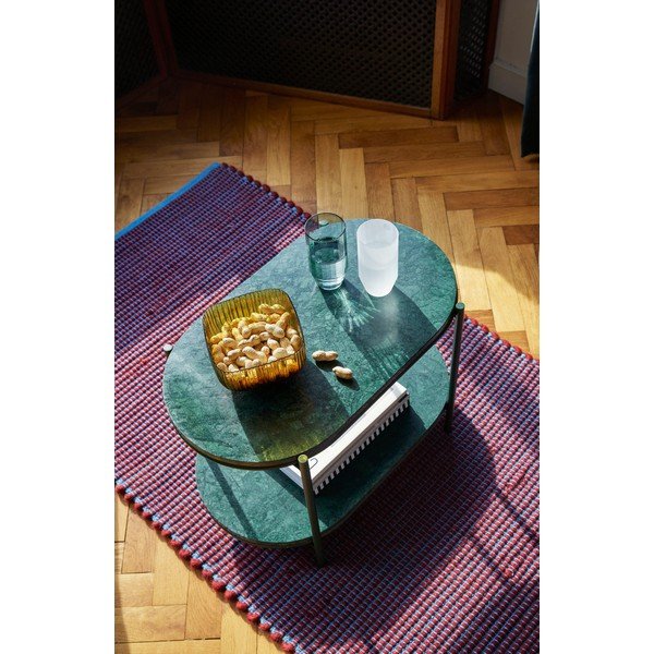 Lexa lila-kék gyapjú és pamut szőnyeg, 80 x 200 cm - Hübsch-image-4