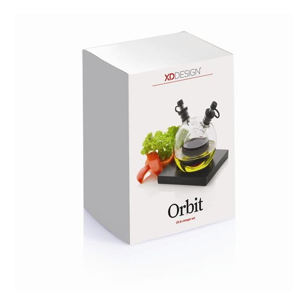 Orbit fúvott üveg olaj- és ecetkiöntő alátéttel - XD Design-image-4