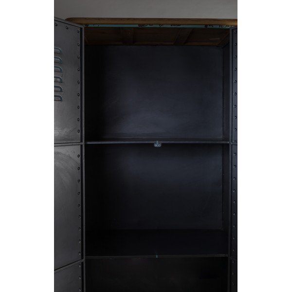 Rusty fém ruhásszekrény 75x153 cm - Dutchbone-image-1