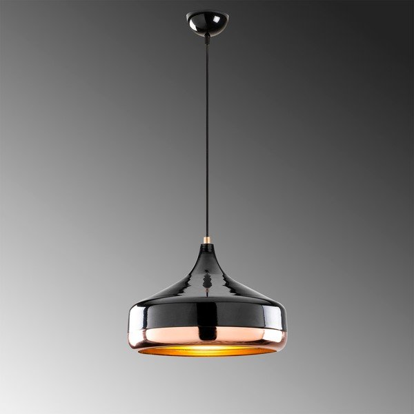 Yildo fekete-rézszínű függőlámpa, ø 36 cm - Opviq lights-image-1