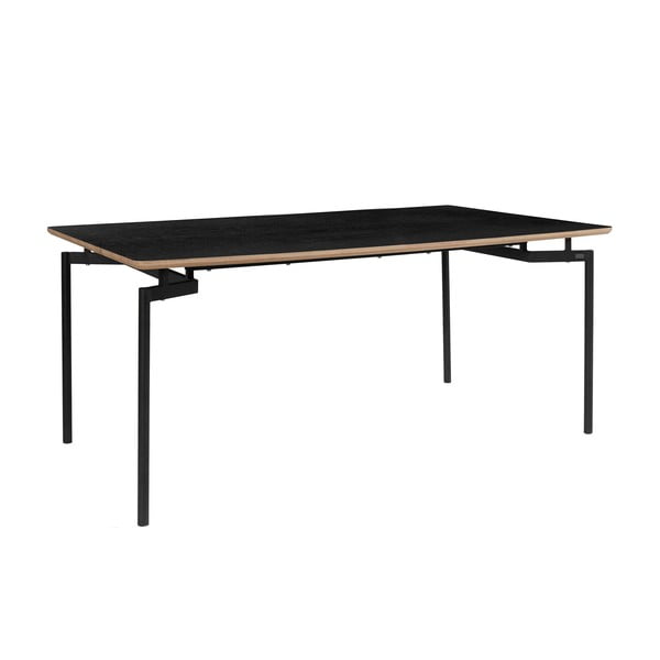 Fekete étkezőasztal 90x180 cm Alto – Støraa-image-1