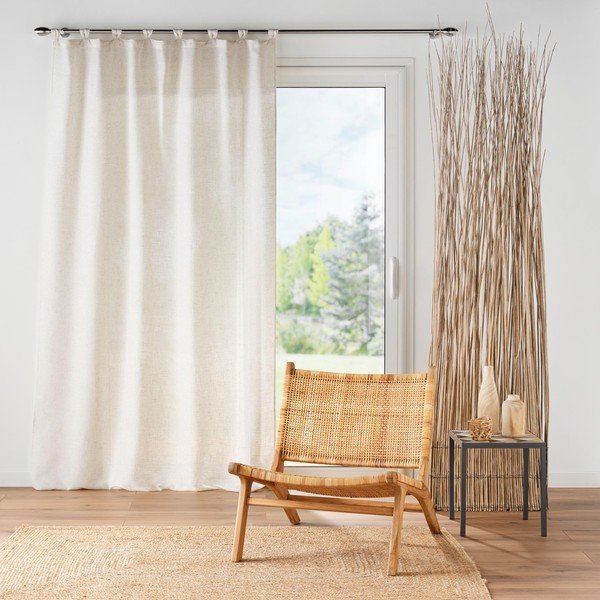 Krémszínű függöny 140x240 cm Pauline – douceur d'intérieur-image-1