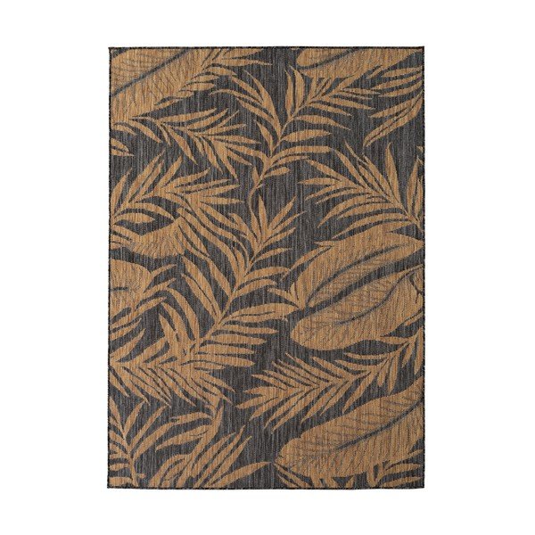 Fekete-barna kültéri-beltéri szőnyeg 140x200 cm Mira 1451 – Ayyildiz Carpets