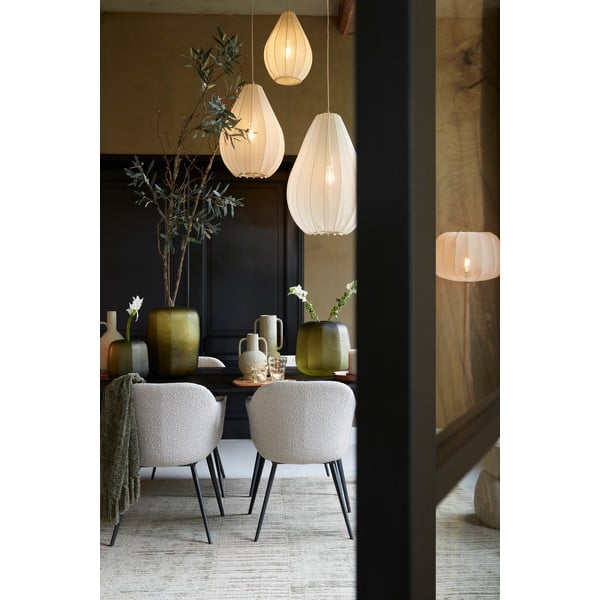 Bézs függőlámpa textil búrával ø 50 cm Itela – Light & Living-image-1