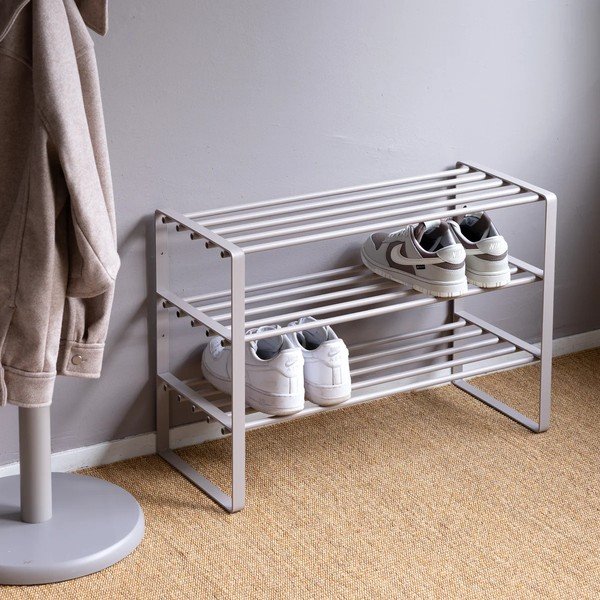 Szürkésbarna fém cipőtartó 70x48,5x29 cm Rex – Spinder Design-image-2