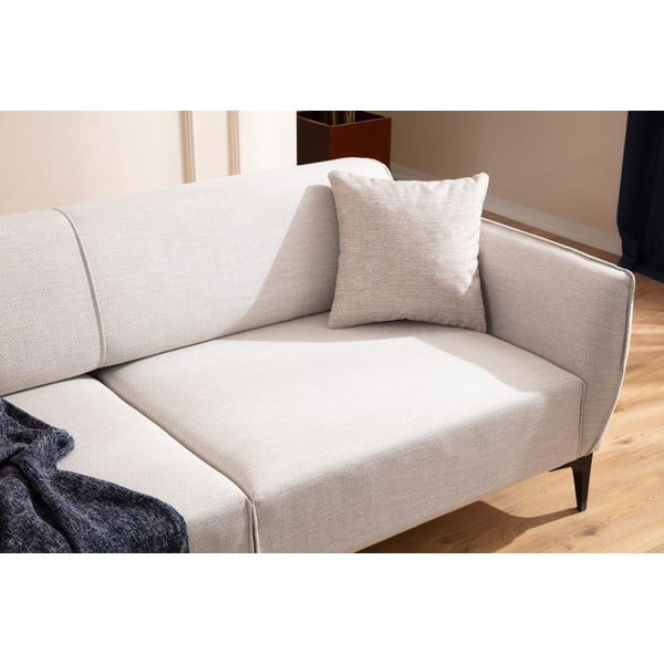 Krémszínű kanapé 220 cm Belissimo – Balcab Home-image-4