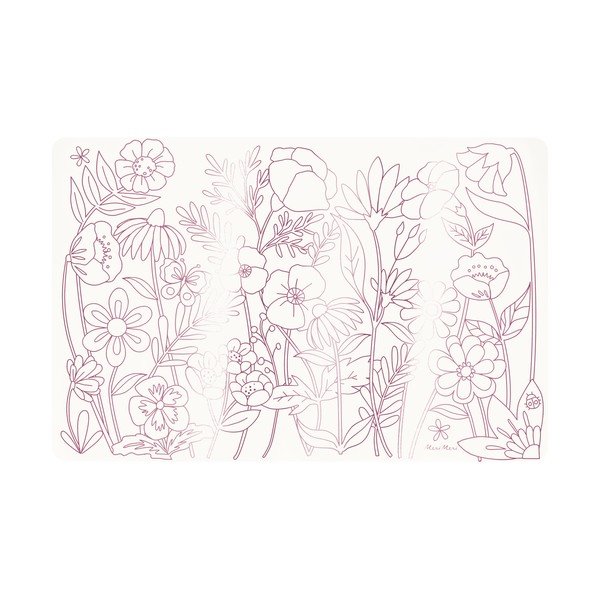 Papír tányéralátét szett 8 db-os 28x42.5 cm Butterflies & Flowers – Meri Meri-image-1