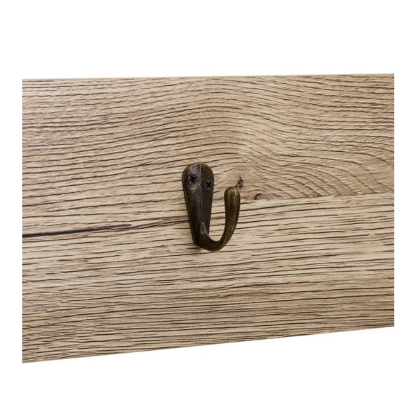 Fekete-natúr színű előszoba bútor tölgyfa dekorral – Casa Selección-image-2