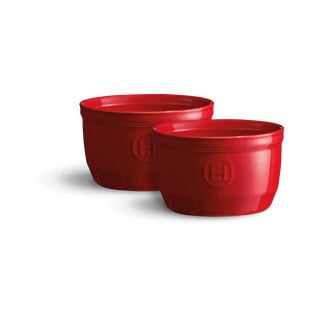 N°10 2 db-os piros kerámia ramekin sütőforma szett - Emile Henry