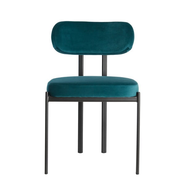 Petróleum színű bársony étkezőszék szett 2 db-os Sonja – Light & Living-image-3