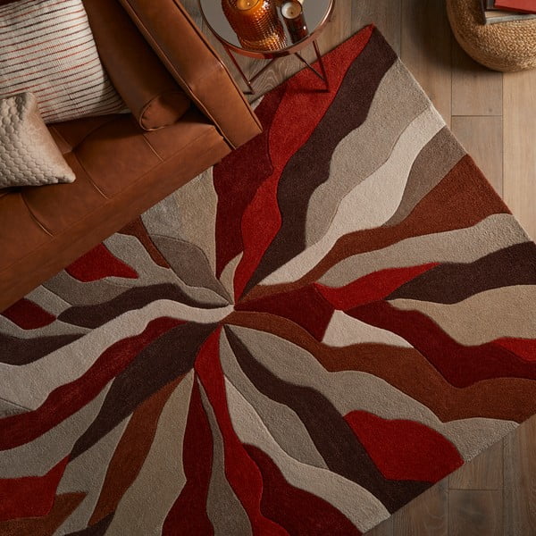 Piros szőnyeg 170x120 cm Zest Infinite - Flair Rugs-image-1