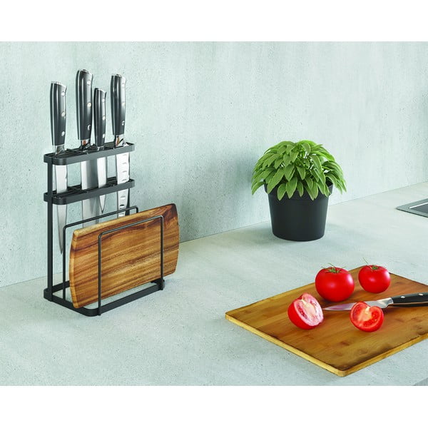 Rozsdamentes acél konyhai eszköztartó állvány Tokyo Lava – Metaltex-image-1