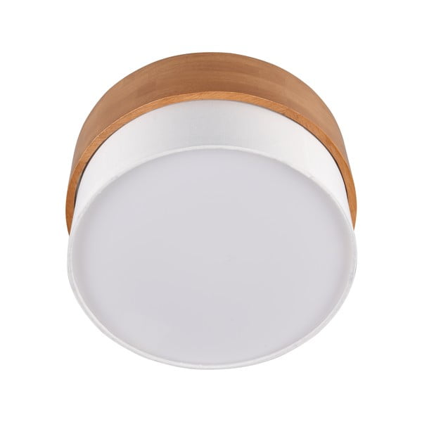 Fehér-natúr színű mennyezeti lámpa textil búrával Seasons – Trio-image-3