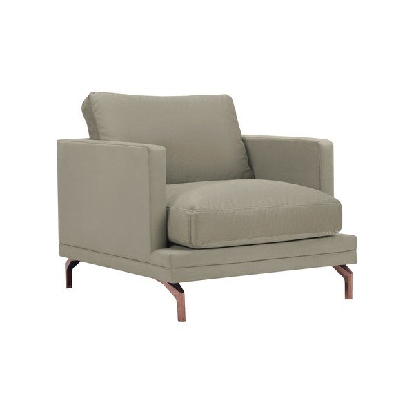 Jupiter bézs fotel, aranyszínű lábakkal - Windsor & Co Sofas-image-1