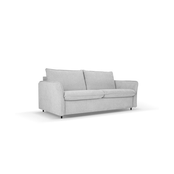 Világosszürke kinyitható kanapé 166 cm Dalida – Micadoni Home-image-2