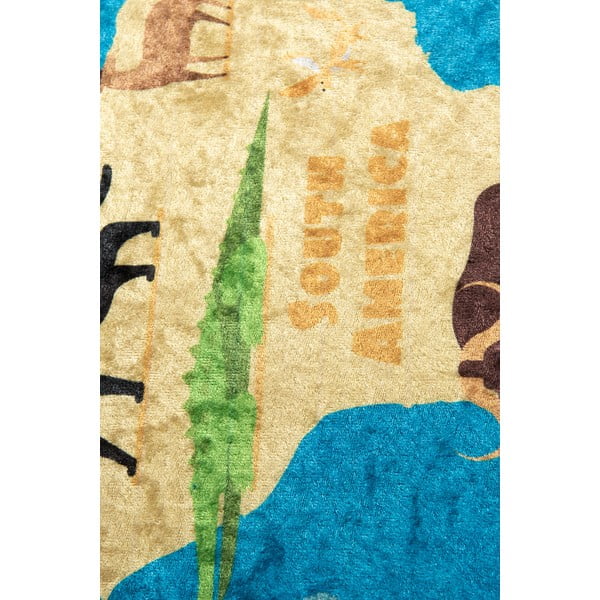 Map kék csúszásgátlós gyerekszőnyeg, 100 x 160 cm Conceptum Hypnose-image-3