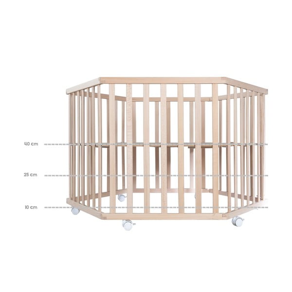 Natúr színű bükkfa járóka 119x104 cm – Roba-image-4