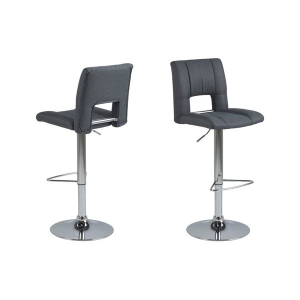 Wilma Barstool sötétszürke bárszék, 2 db - Actona-image-3