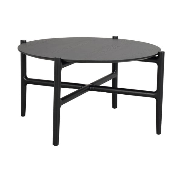 Holton fekete tölgyfa tárolóasztal, ø 80 cm - Rowico-image-4