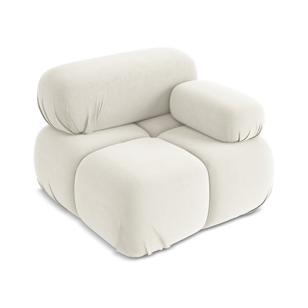 Fehér bársony kanapé modul (jobb oldali) Lokua – Makamii-image-2