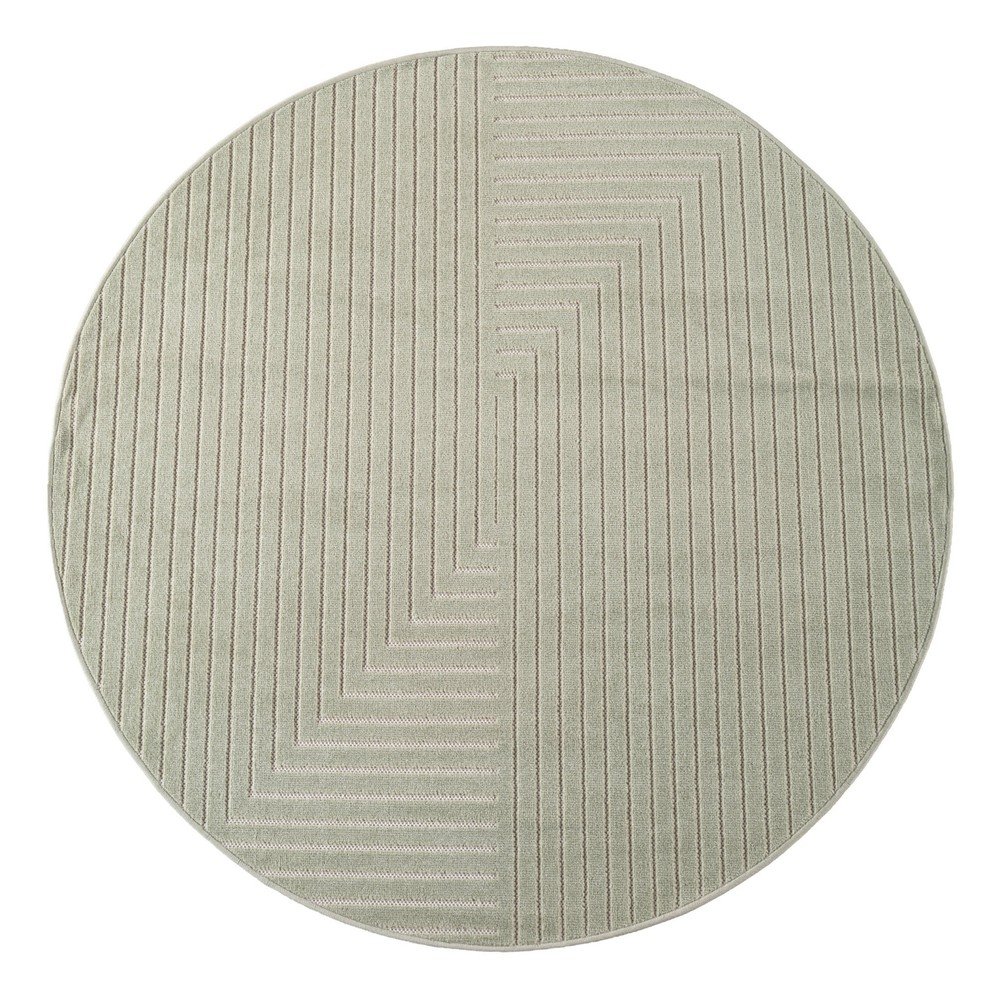Zöld kerek kültéri-beltéri szőnyeg ø 80 cm Nova 1202 – Ayyildiz Carpets