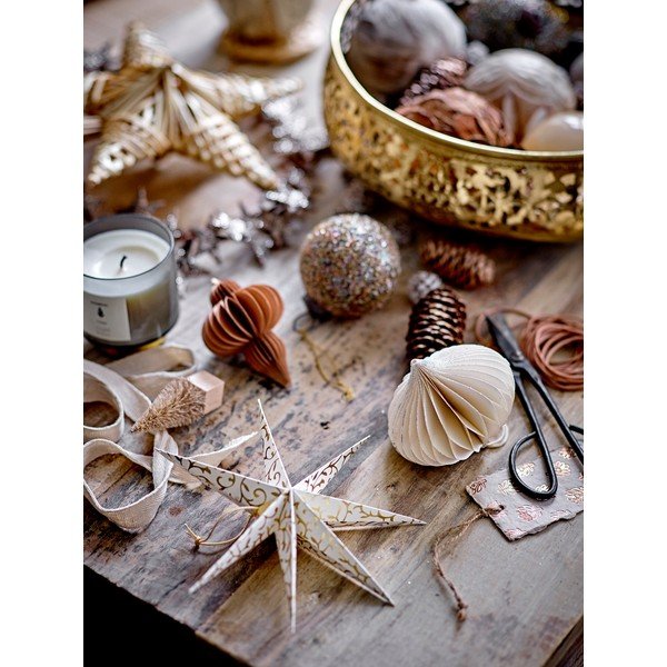 Papír karácsonyfadísz készlet 2 db-os Lecce – Bloomingville-image-1