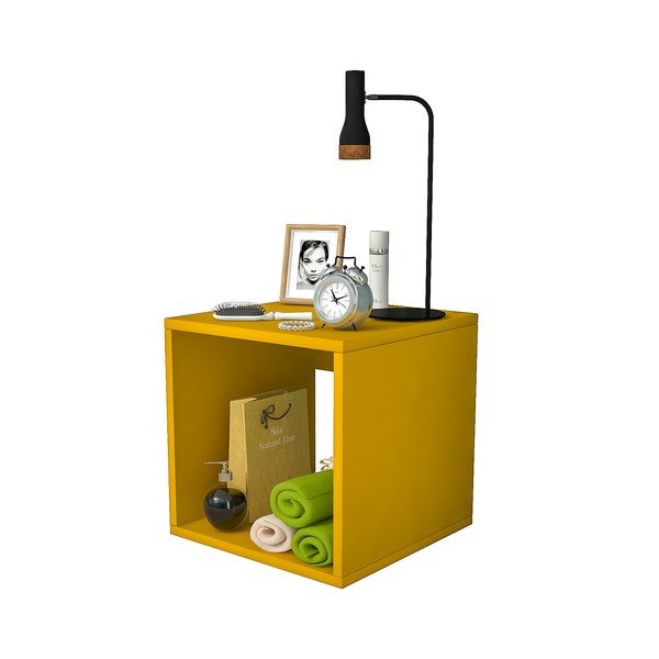 Sárga éjjeliszekrény Biga - Gauge Concept-image-2