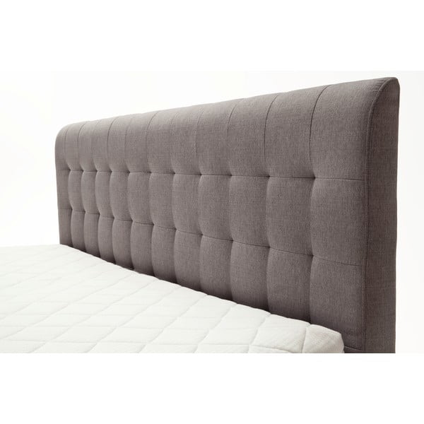 Szürke-barna boxspring ágy 180x200 cm Massello – Meise Möbel-image-1
