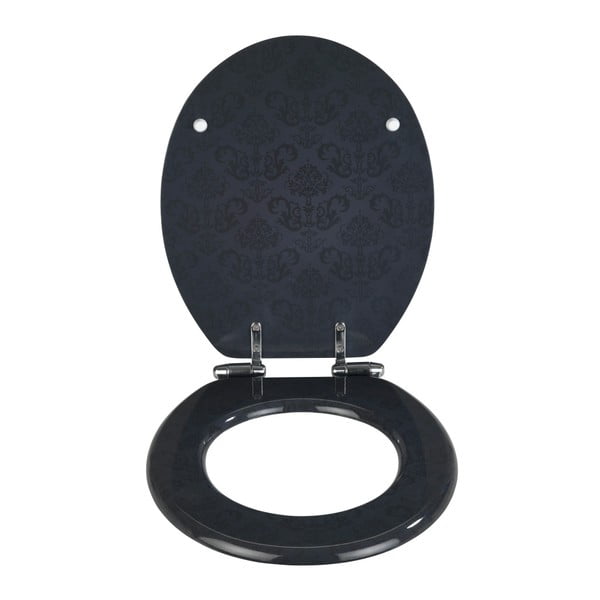 Bellevue sötétszürke WC-ülőke, könnyen lecsukható, 42,5 x 35,5 cm - Wenko-image-2