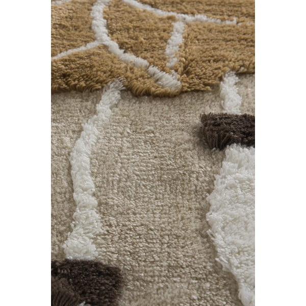 Világosbarna fürdőszobai kilépő szett 3 db-os 100x60 cm Ruya – Foutastic-image-4