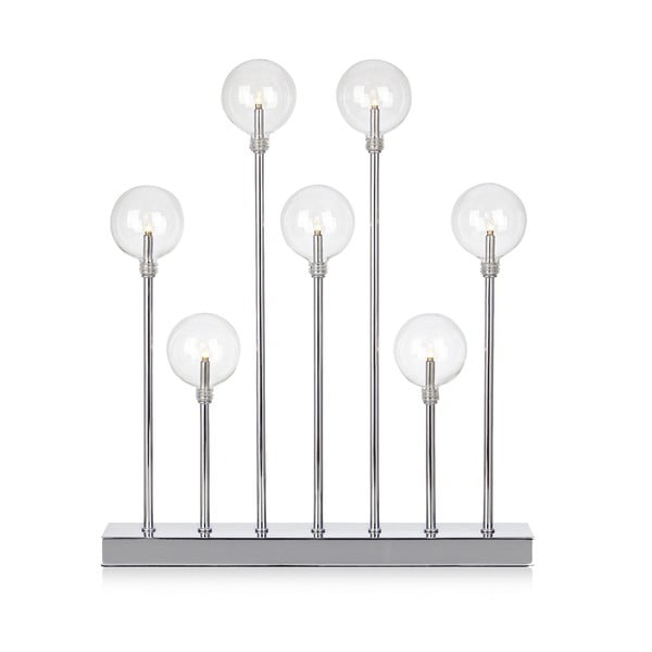 Juniur ezüstszínű világító gyertyatartó, magasság 50 cm - Markslöjd