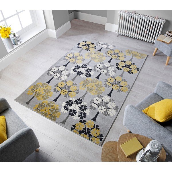 Tree Ochre szőnyeg, 160 x 230 cm - Flair Rugs-image-3
