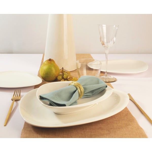 Fehér porcelán desszertes  tányér készlet 6 db-os Carrara – Villa Altachiara-image-1