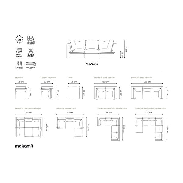 Sötétszürke lábtartó Manao – Makamii-image-4