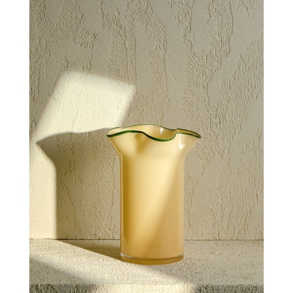 Sárga üveg váza (magasság 31 cm) Endasi – Kave Home-image-1