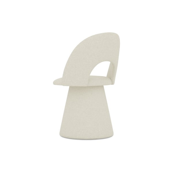 Krémszínű kárpitozott étkezőfotel Kalo – Makamii-image-2