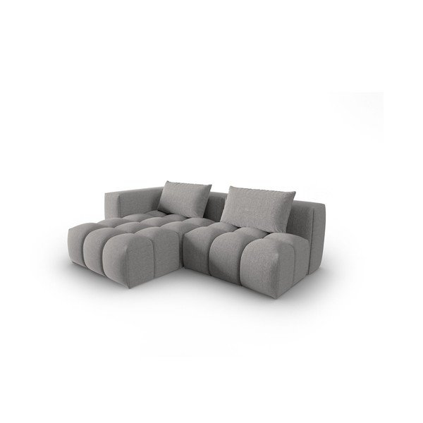 Szürke sarokkanapé (bal oldali-heverő résszel) Verona – Cosmopolitan Design
