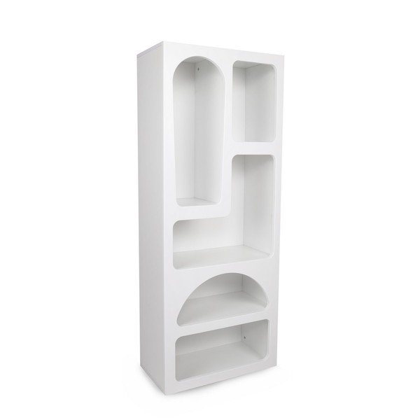 Fehér könyvespolc 60x150 cm Lorin – Kalune Design-image-2