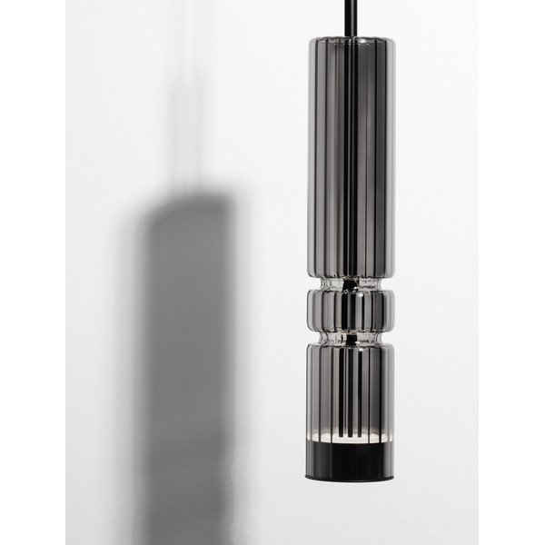 Szürke üveg LED függőlámpa ø 8 cm Bento – Nova Luce-image-4