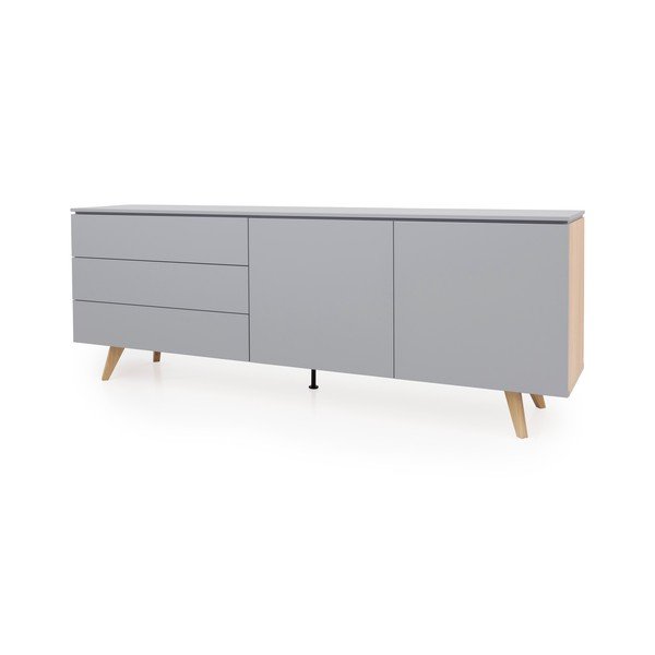 Plain szürke komód, szélesség 210 cm - Tenzo-image-1