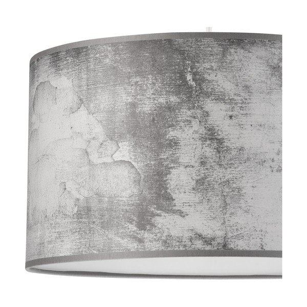 Szürke függőlámpa textil búrával ø 35 cm Print – LAMKUR-image-3