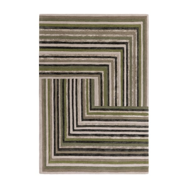 Zöld gyapjú szőnyeg 120x170 cm Network Forest – Asiatic Carpets