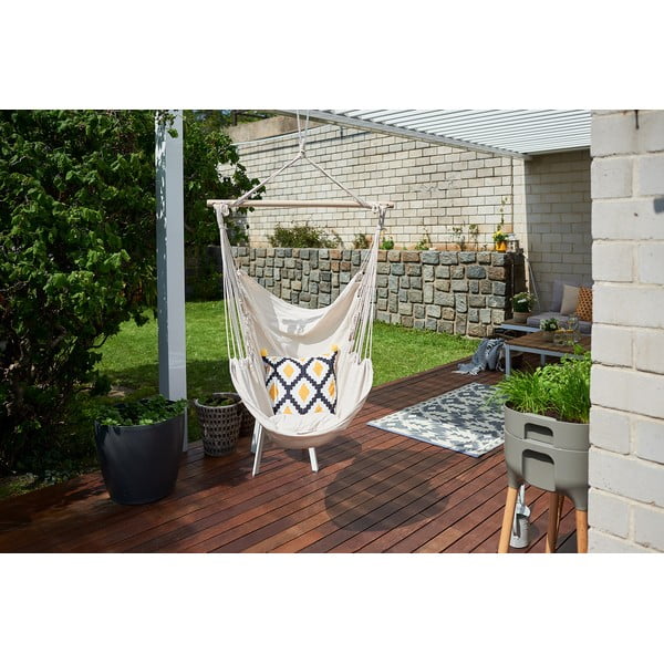 Krémszínű párnázott kerti függőfotel Tobago – Garden Pleasure-image-4