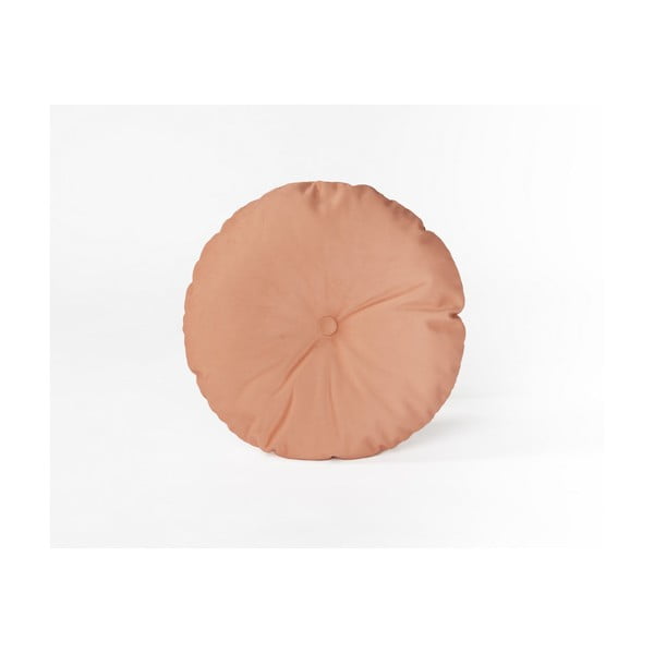 Peach kerek díszpárna bársony huzattal, ⌀ 45 cm - Velvet Atelier