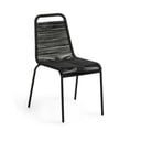 Glenville fekete acélszerkezetes kerti szék - Kave Home